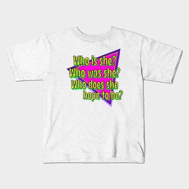 Who is She? Kids T-Shirt by Retro-Matic